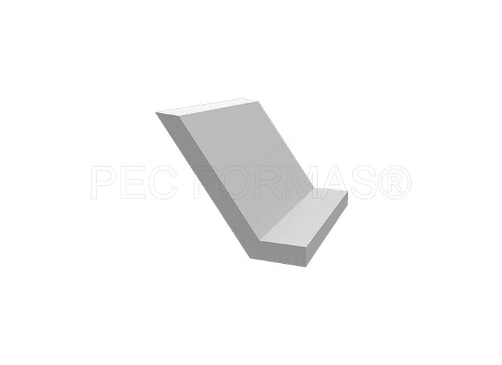 Fôrma Plástica para Lateral da Calha