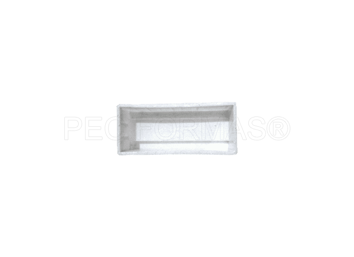 Fôrma para Elemento da Calha Reto Peça A