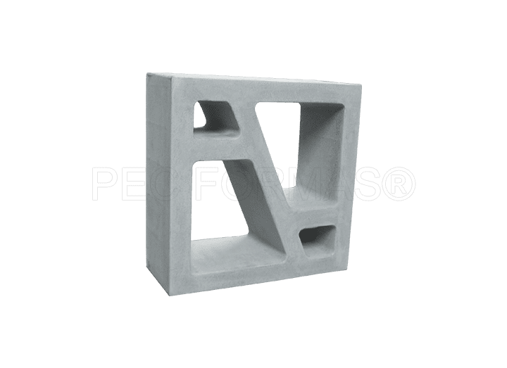 Fôrma Plástica p/ Elemento Vazado Geométrico 2