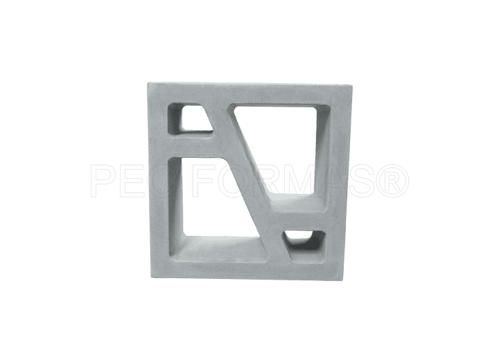 Fôrma Plástica p/ Elemento Vazado Geométrico 2