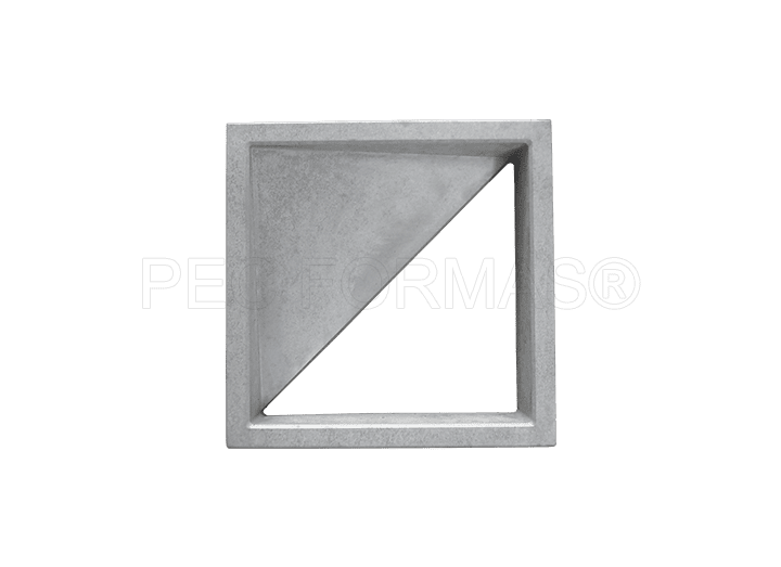 Fôrma Plástica para Elemento Vazado Triângulo