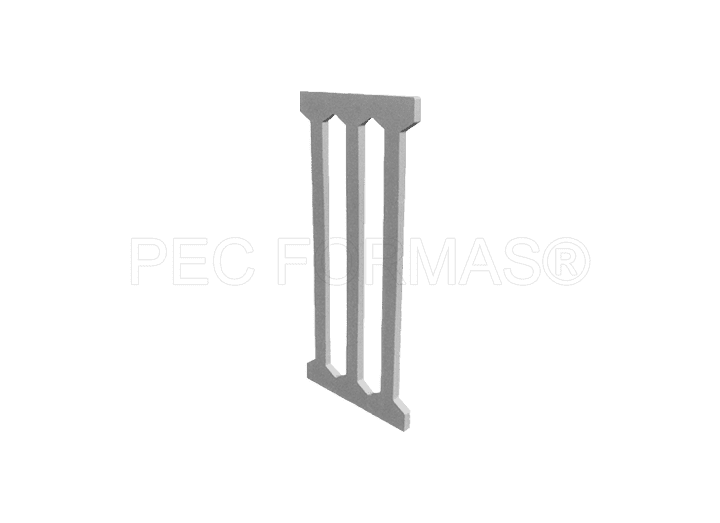 Fôrma Plástica para Grade Inclinada