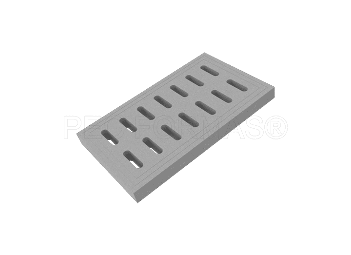 Fôrma Plástica para Ralo de Drenagem 14 Furos