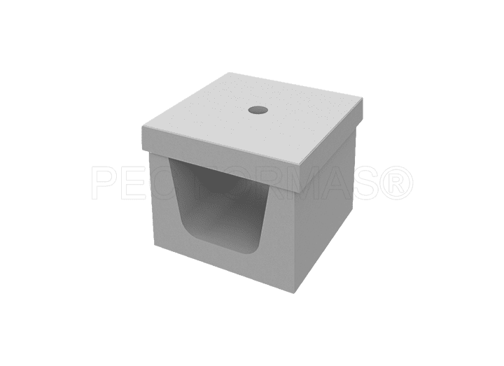 Fôrma Plástica para Ralo Bolinha 1 Furo