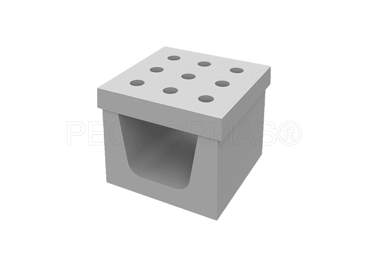 Fôrma Plástica para Ralo Bolinha 9 Furos