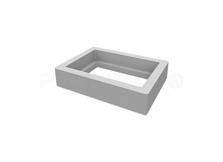 Fôrma Plástica Moldura de Inspeção Retangular