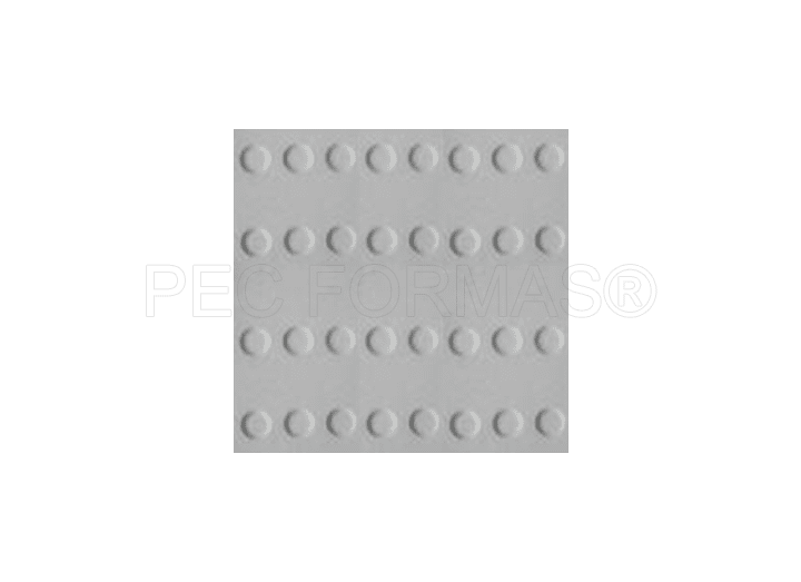 Fôrma Plástica para Piso Tátil Tipo Alerta