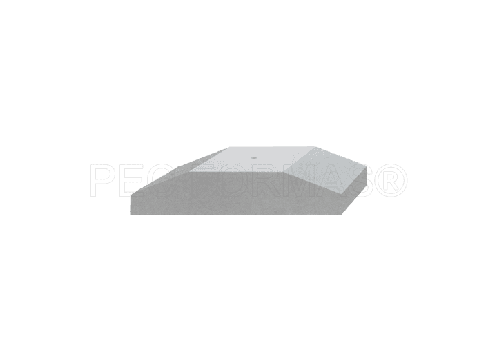 Fôrma Plástica para Guia Prisma 1 furo