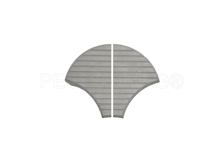 Fôrma Plástica para Piso Quebra Cabeça Estriado Ponta