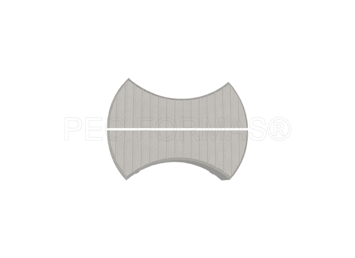 Fôrma Plástica p/ Piso Meia Pç Quebra Cab. Estr. Central