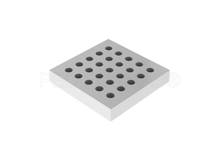 Fôrma Plástica p/ Ralo Bolinha 25 Furos
