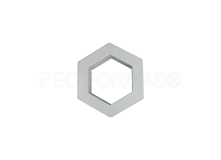 Fôrma Plástica para Sextavado 1 Furo