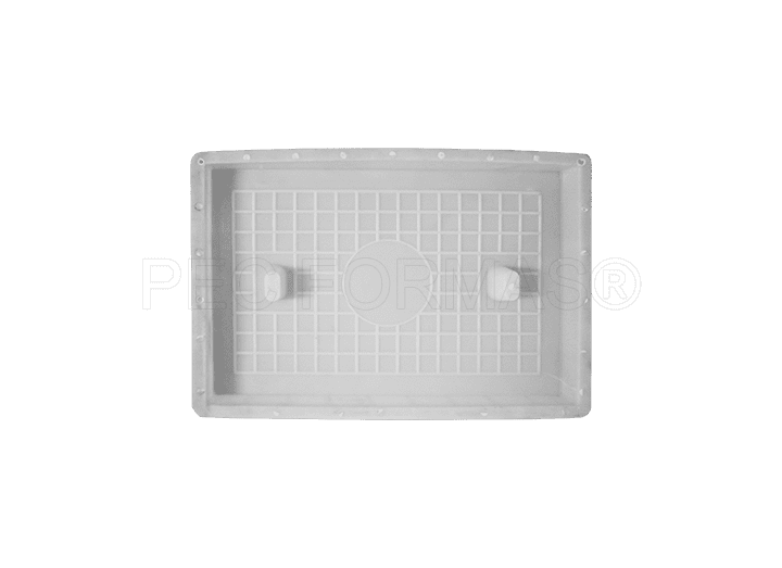 Fôrma Plástica para Tampa de Inspeção Retangular